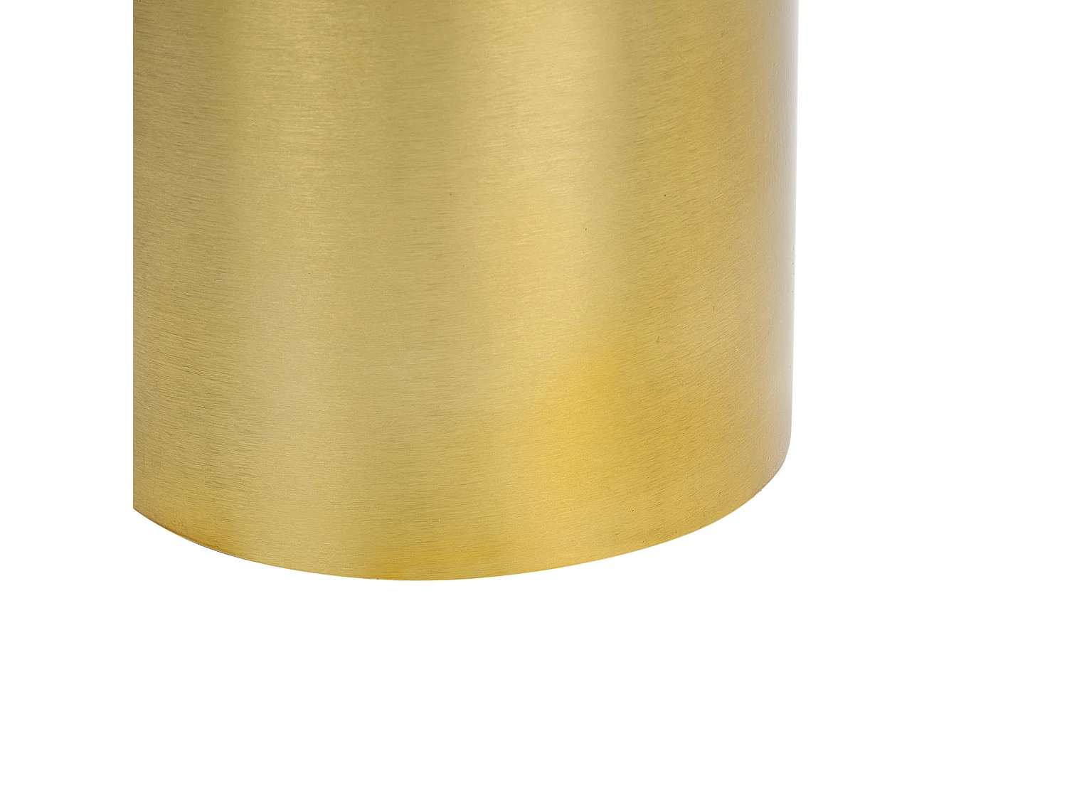 Beistelltisch aus Metall Marmor gold / weiß rund ⌀ 40 cm elegant Ariaga