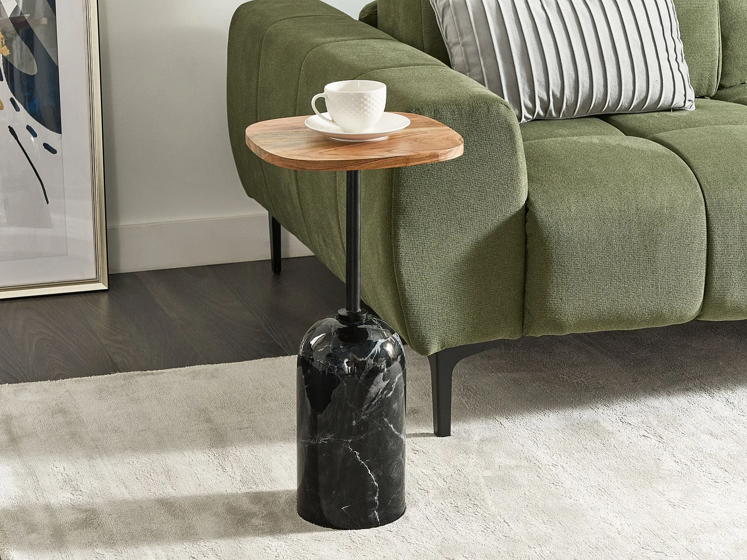 Table d'appoint OASIS Métal Marron/noir