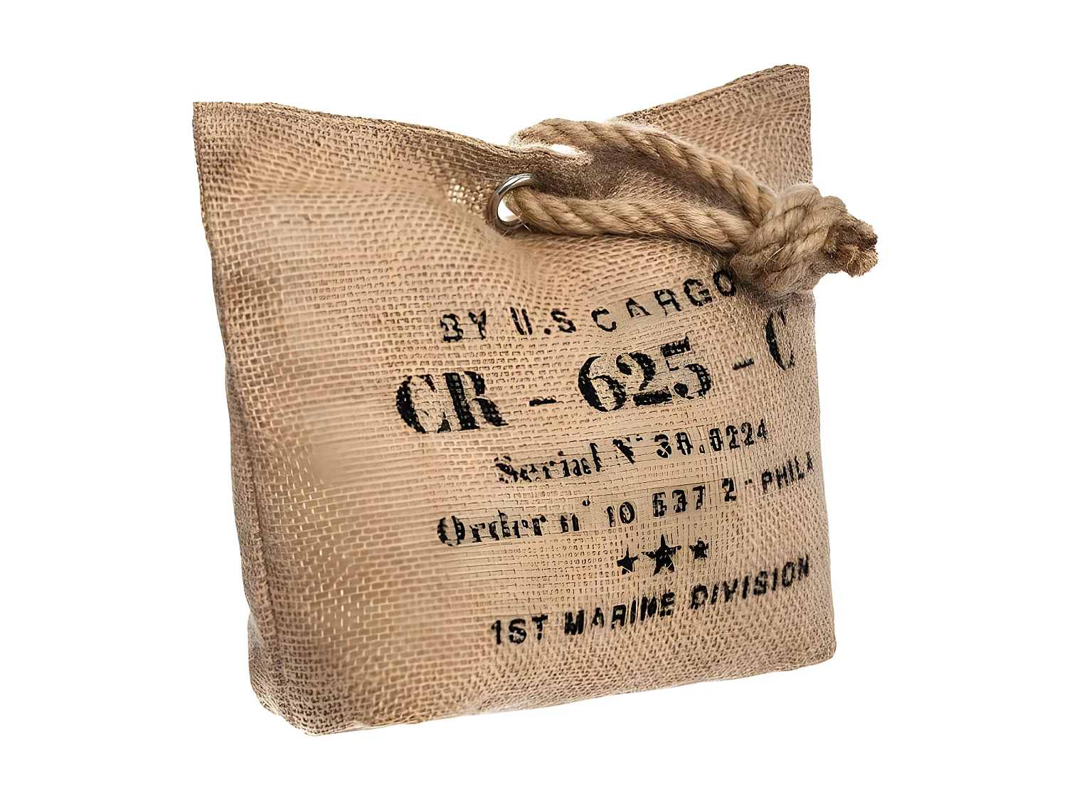 Stop Porte Vintage en Jute "Loft" 25cm Naturel