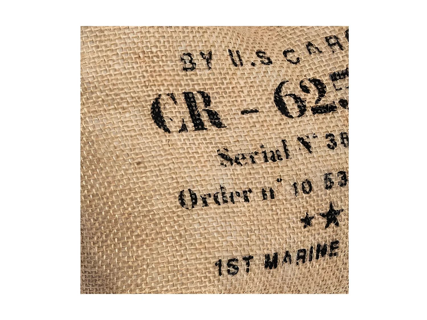 Stop Porte Vintage en Jute "Loft" 25cm Naturel