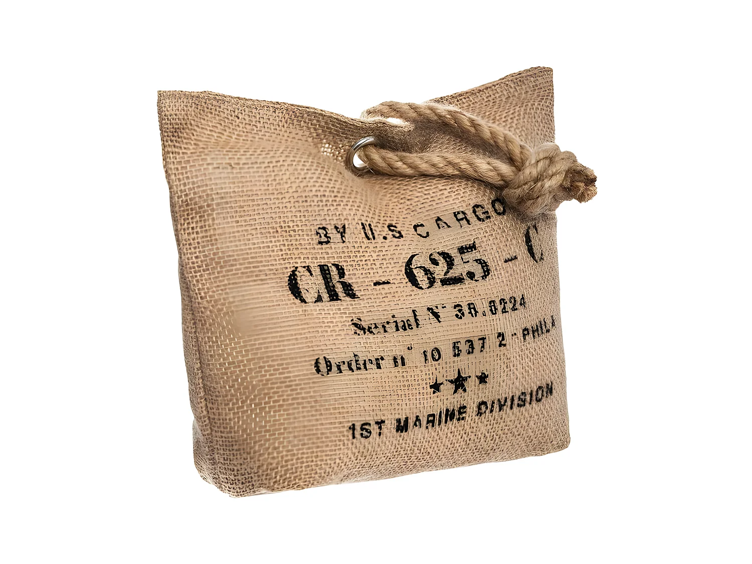 Stop Porte Vintage en Jute "Loft" 25cm Naturel
