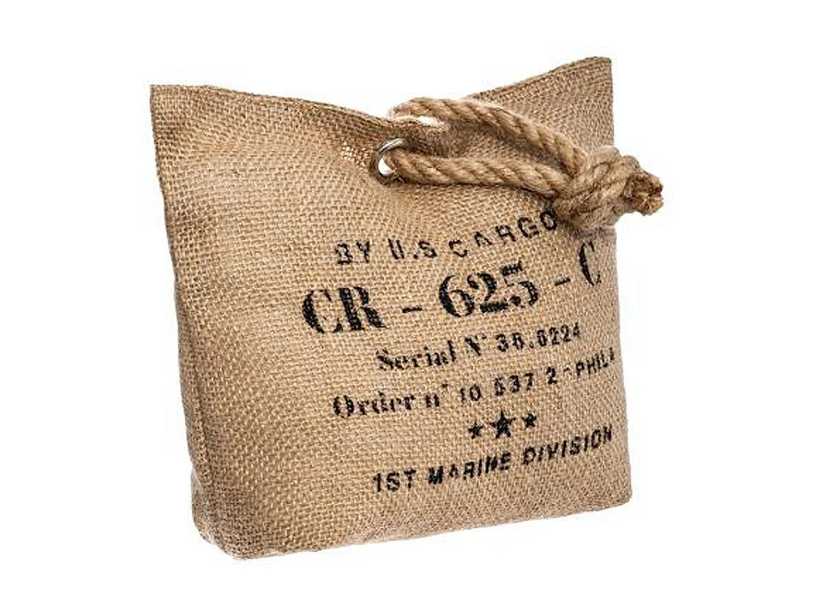 Stop Porte Vintage en Jute "Loft" 25cm Naturel