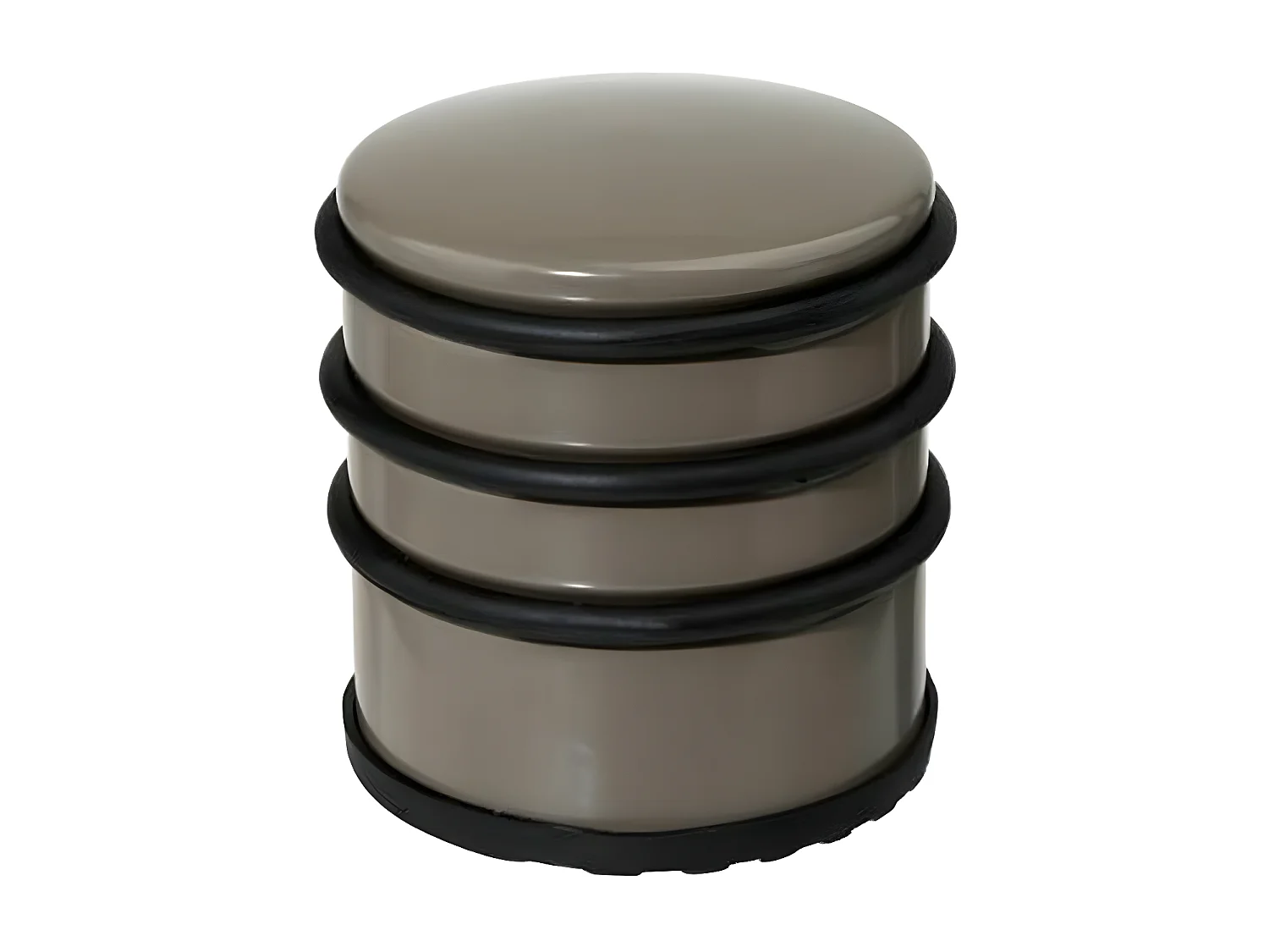 Stop Porte en Métal "Block" 7cm Taupe