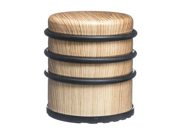 Stop Porte "Effet Bois" 8cm Naturel