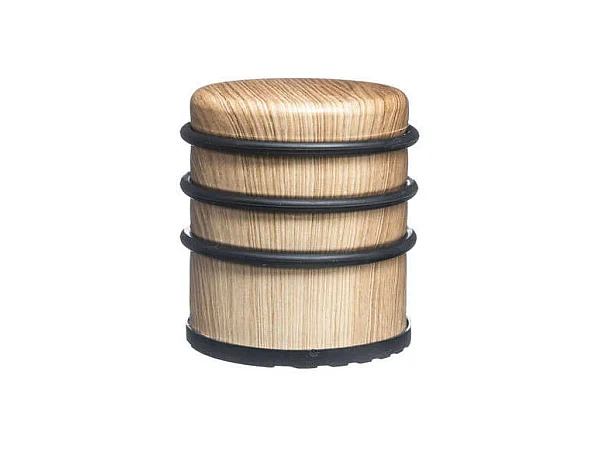Stop Porte "Effet Bois" 8cm Naturel