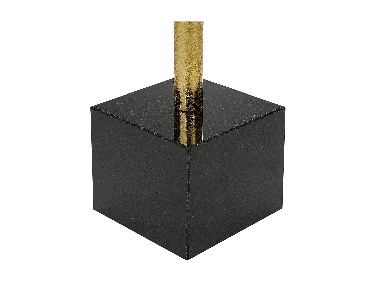 Beistelltisch aus Metall Marmor gold / schwarz rund ⌀ 30 cm elegant Colibri