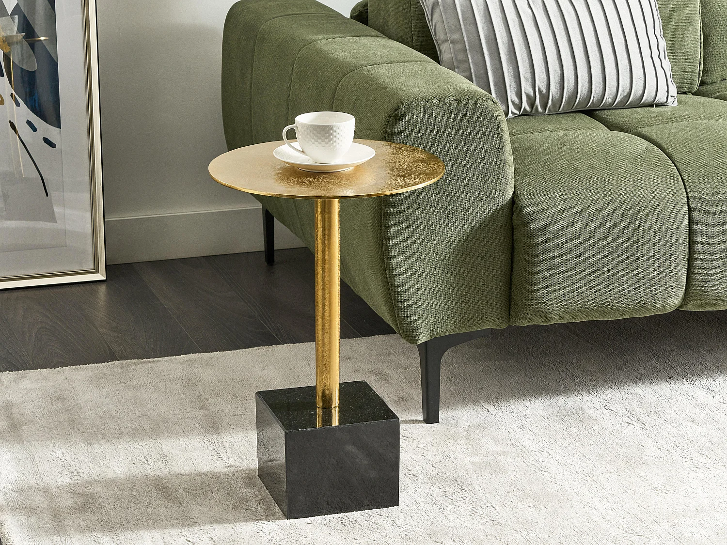 Table d'appoint COLIBRI Métal Doré