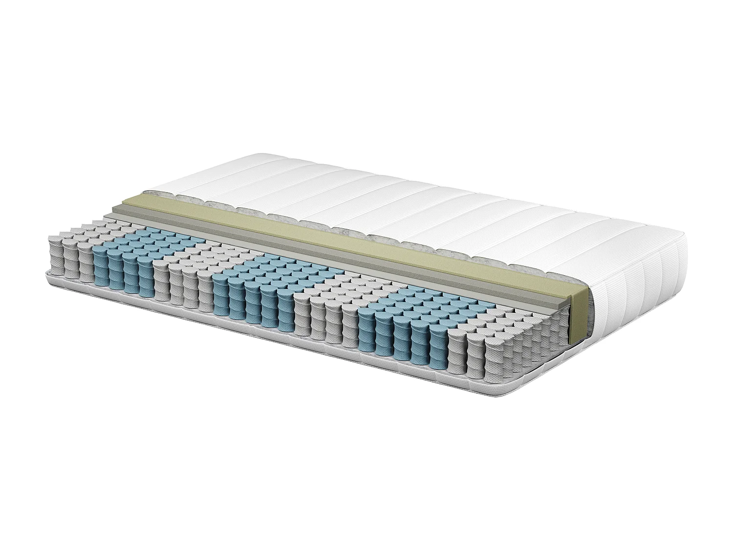 Matelas à ressorts ensachés en mousse à mémoire de forme DRIFT H2/3 Moyen 140 x 200 cm