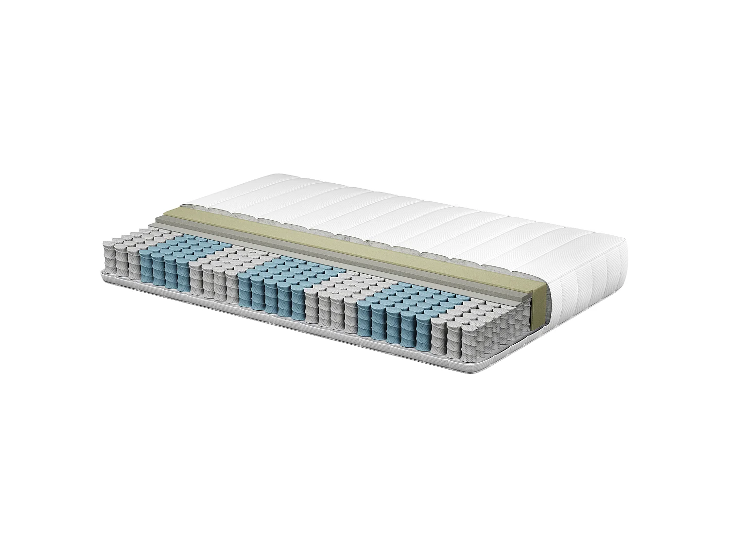 Materasso a molle insacchettate in memory foam CUSHY Duro 180 x 200 cm