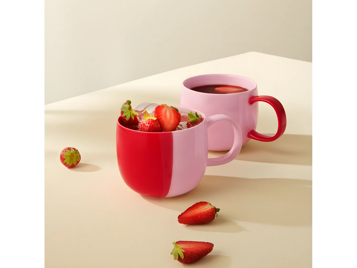 Mug Joy Strawberry 400ml Rouge  Asa