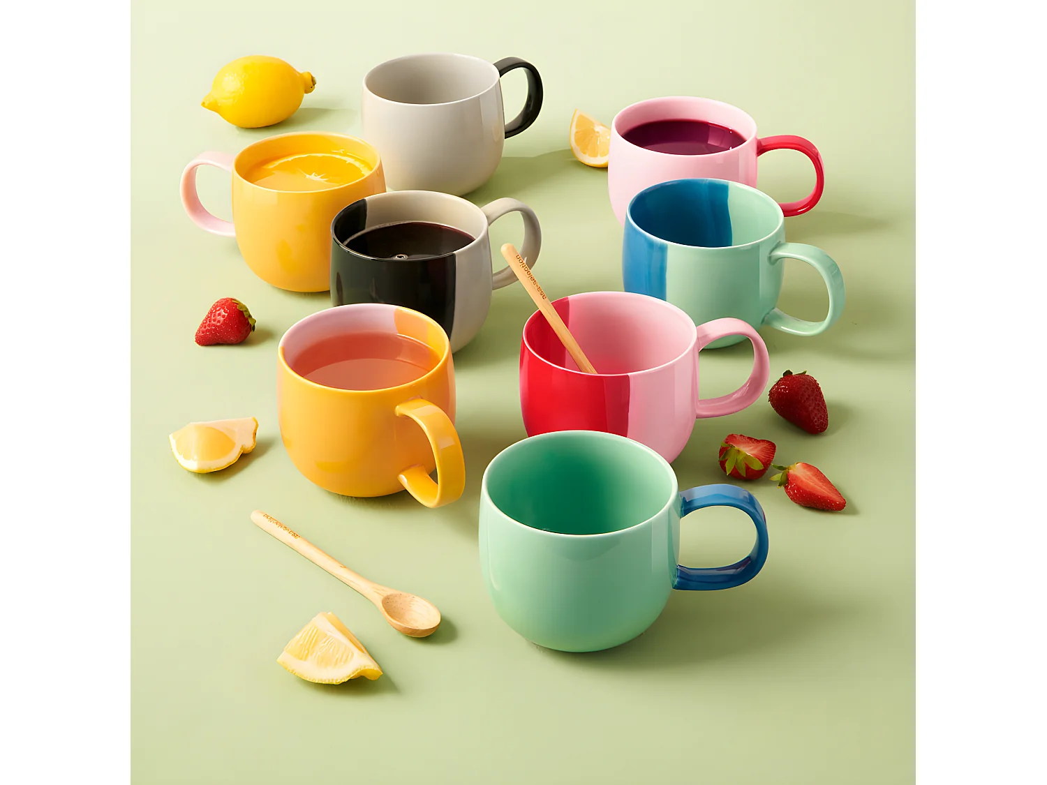 Mug Joy Strawberry 400ml Rouge  Asa