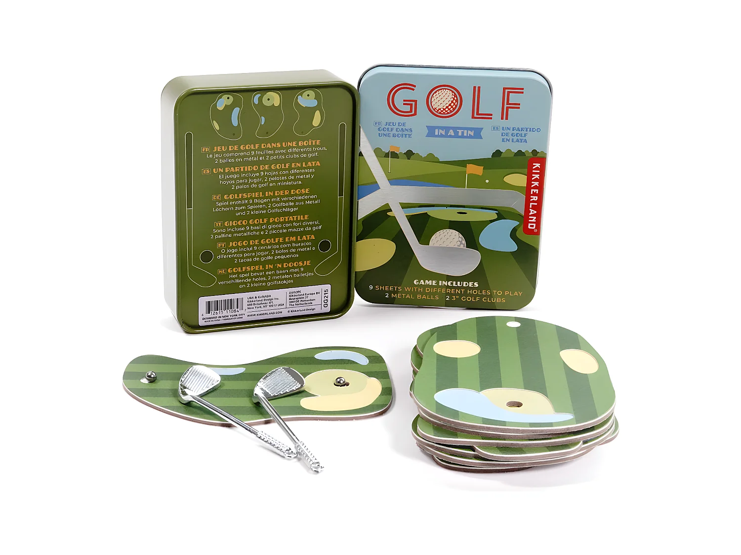 Mini jeu de golf Multicolore  Kikkerland