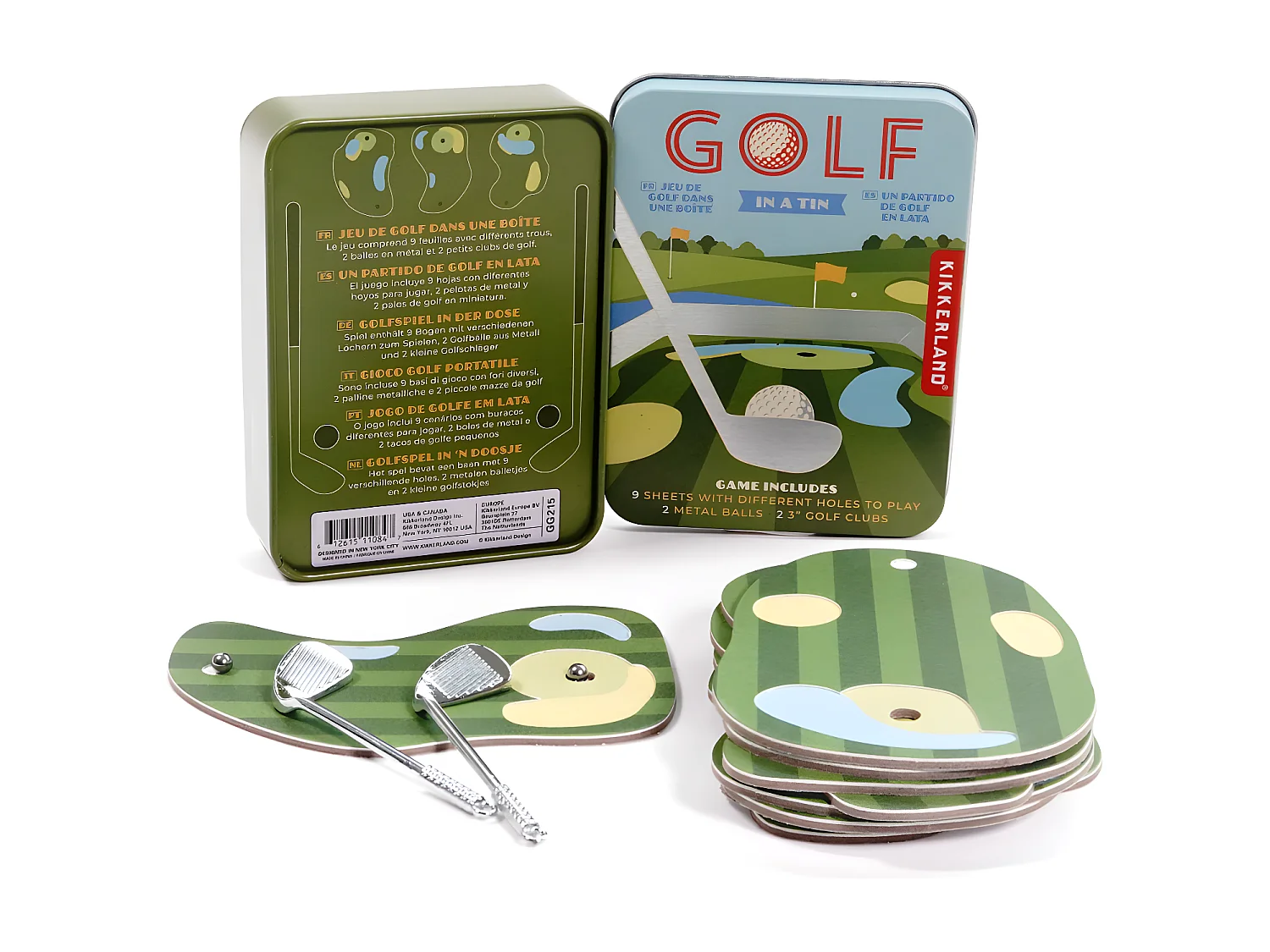 Mini jeu de golf Multicolore  Kikkerland