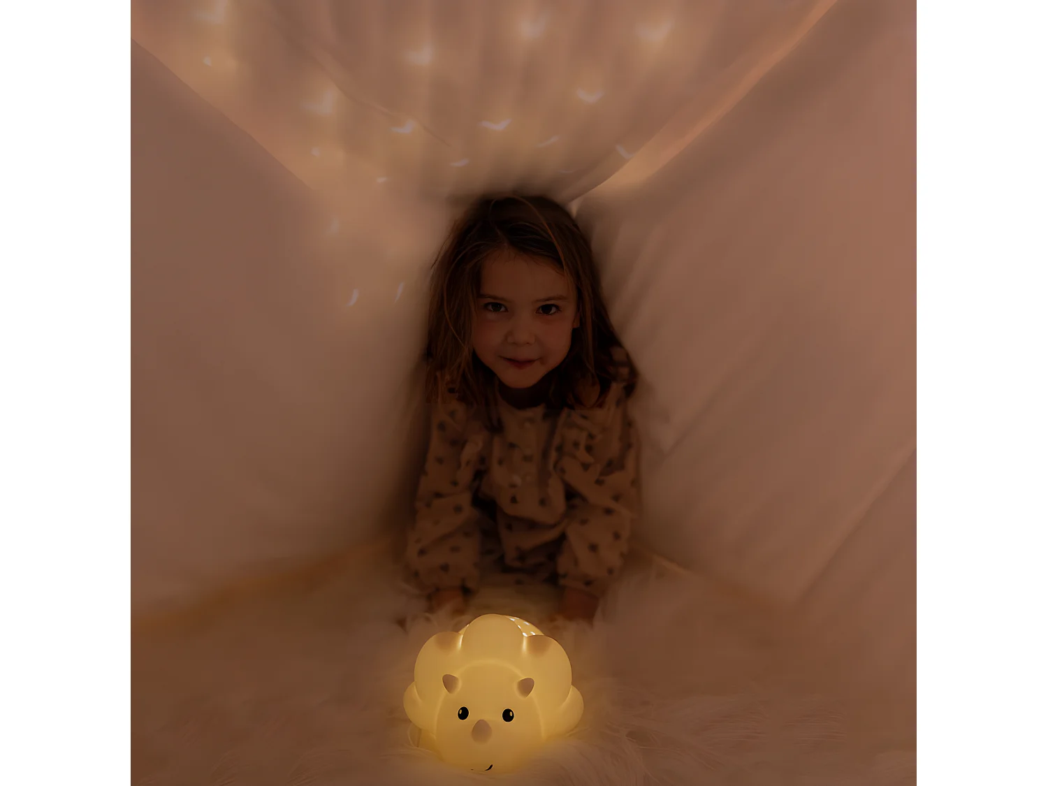 Veilleuse et projecteur Juliette Beige  Atelier Pierre