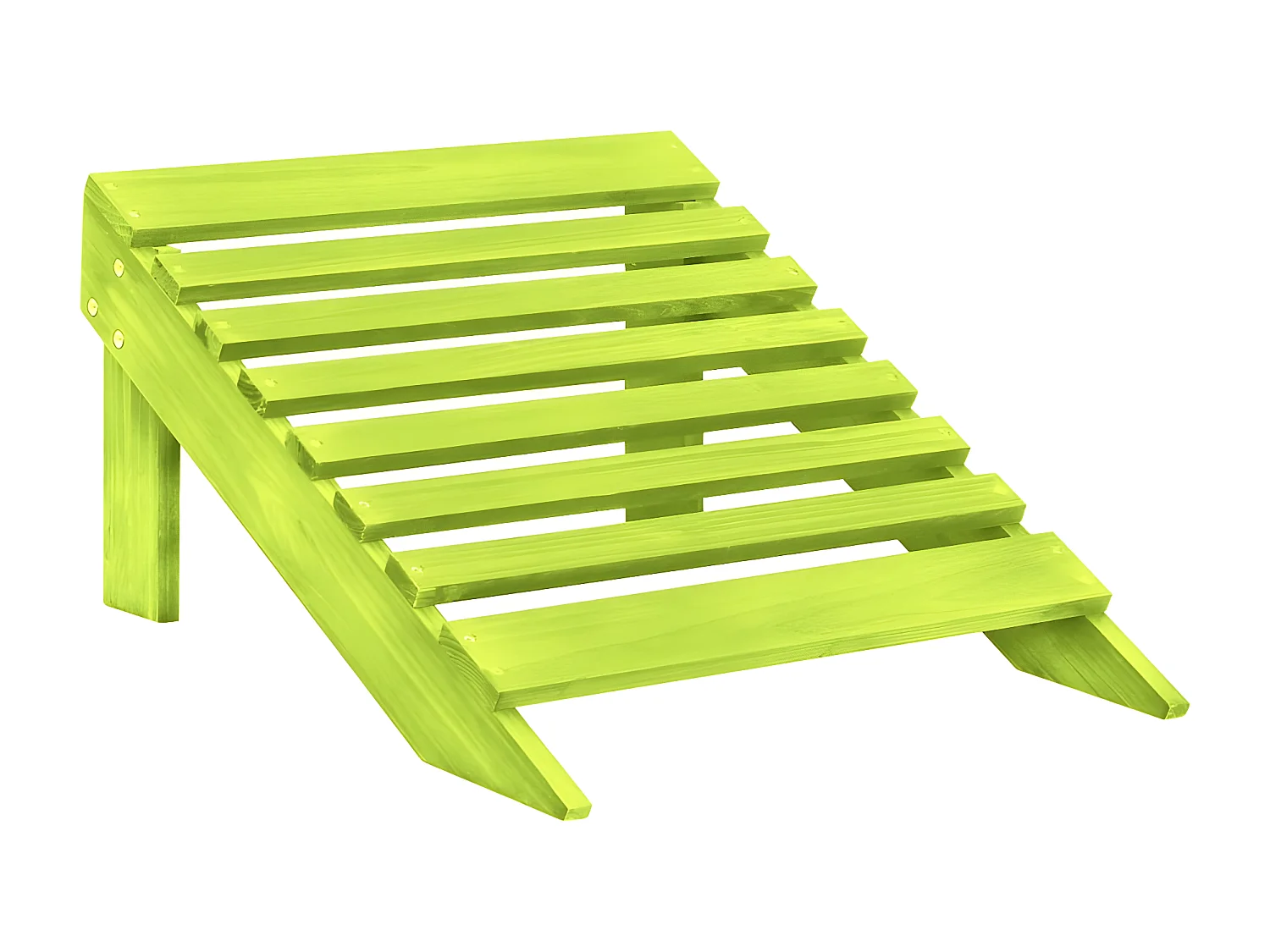Otomana Adirondack de jardín 2 plazas madera de abeto verde