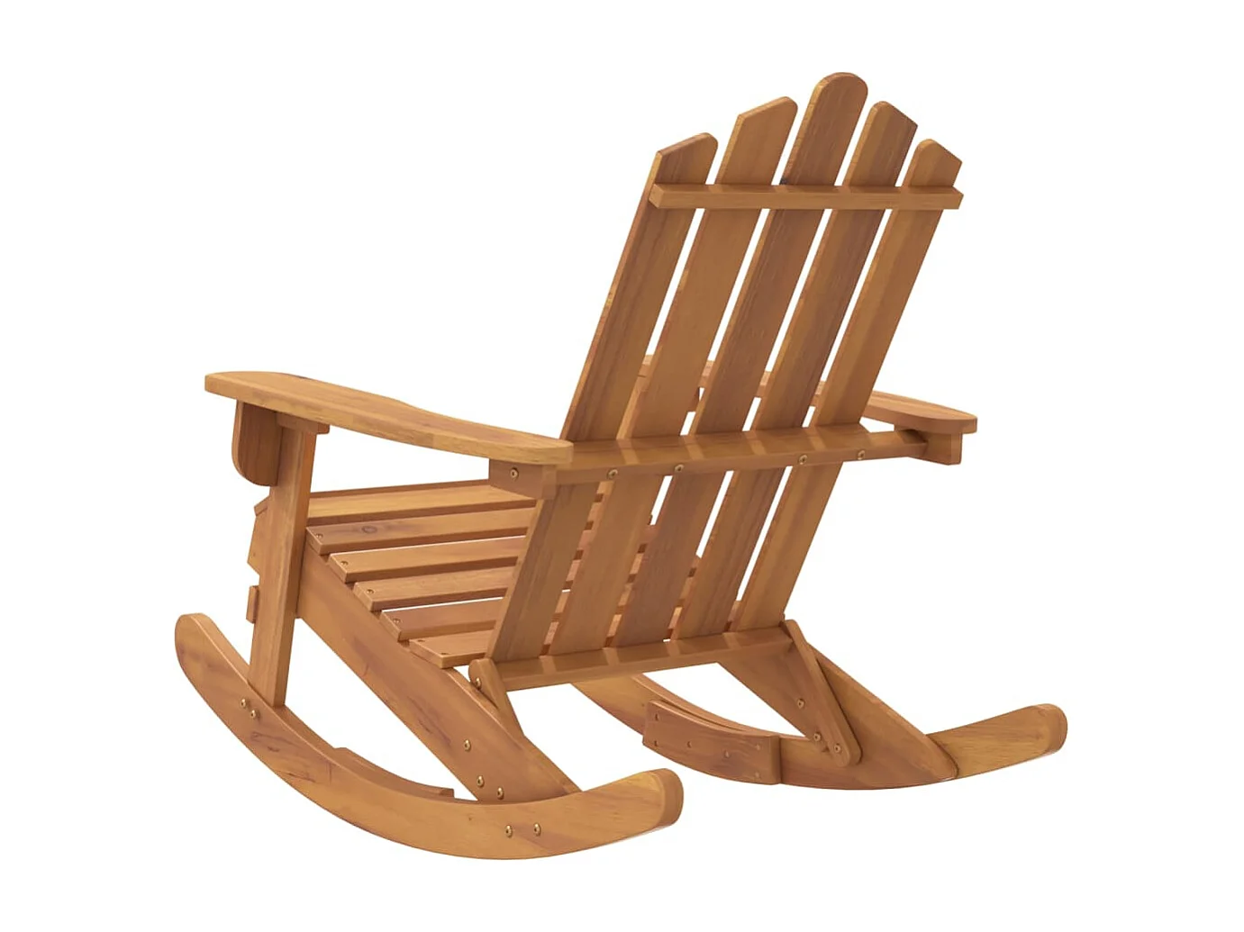 Silla mecedora Adirondack madera maciza acacia