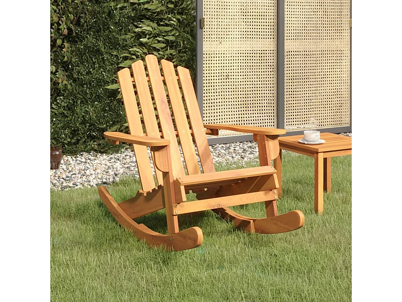 Silla mecedora Adirondack madera maciza acacia