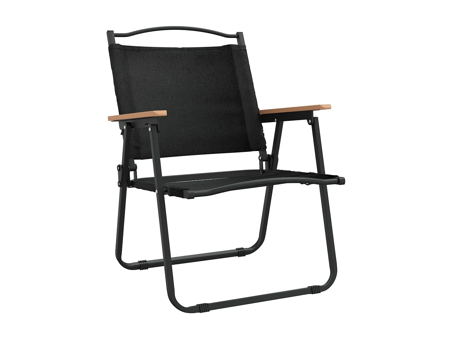 Chaises de camping 2 pièces Noir 54x55x78 cm Tissu Oxford
