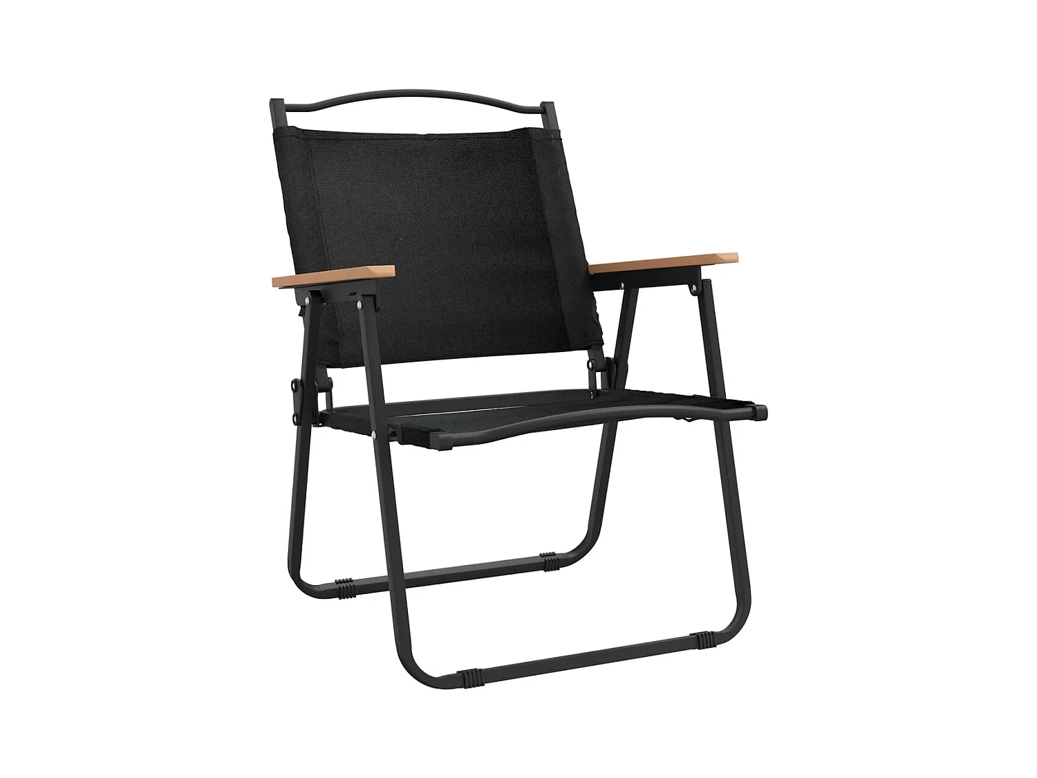 Chaises de camping 2 pièces Noir 54x55x78 cm Tissu Oxford