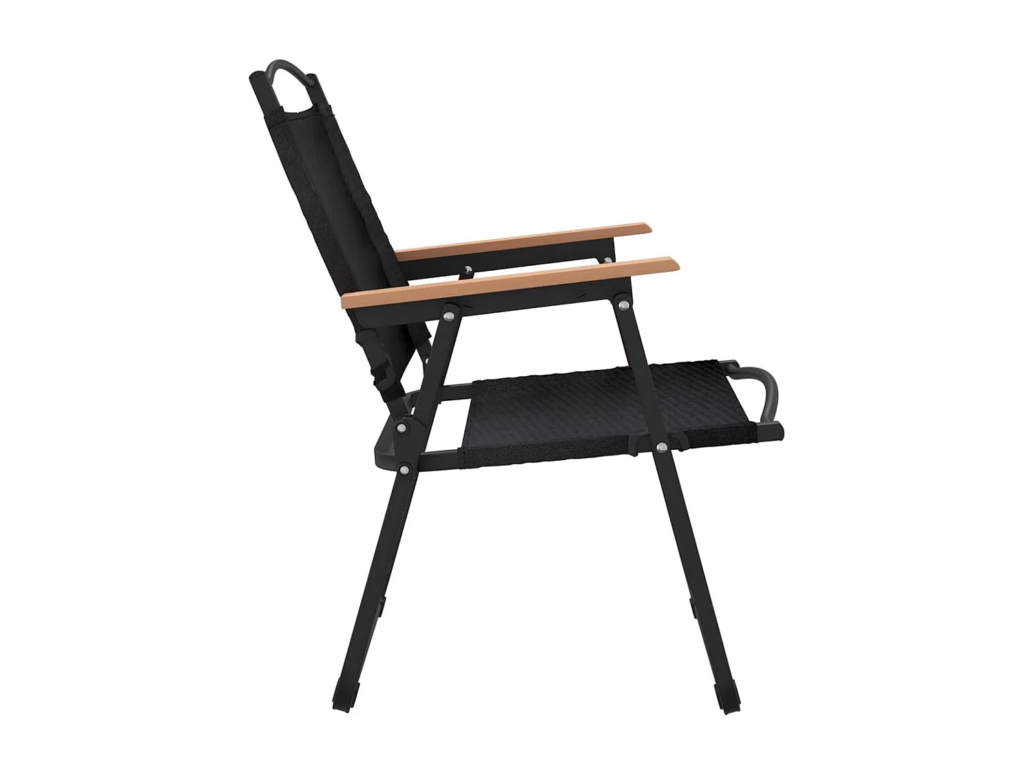 Chaises de camping 2 pièces Noir 54x55x78 cm Tissu Oxford