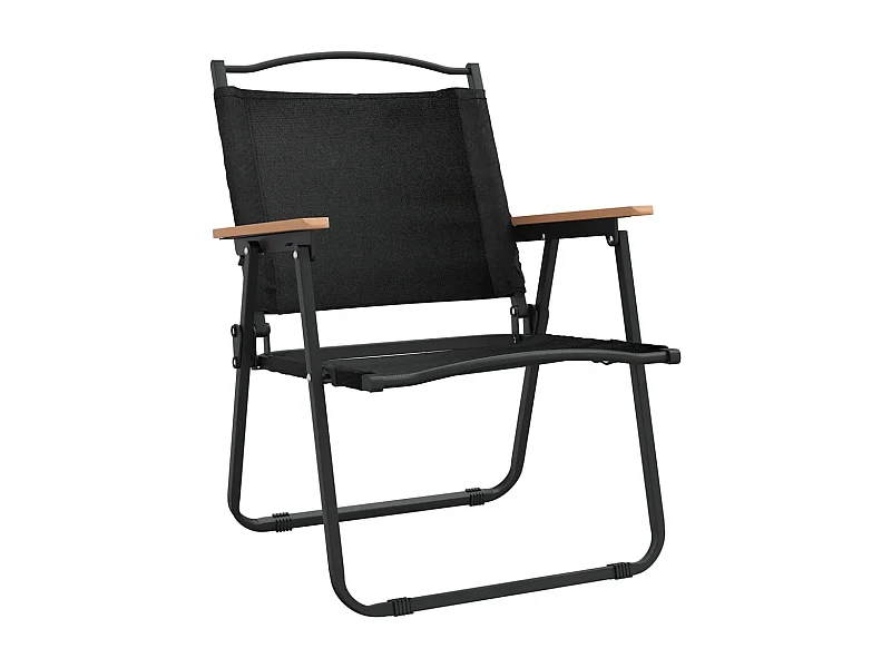 Chaises de camping 2 pièces Noir 54x55x78 cm Tissu Oxford