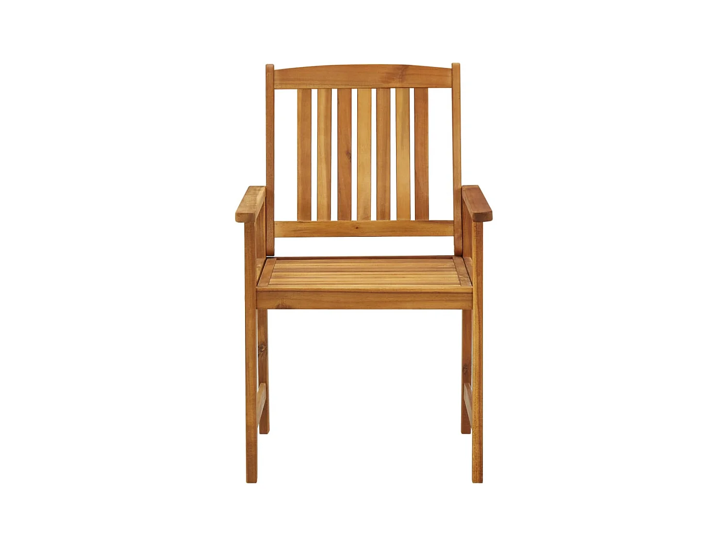 Chaises de jardin avec coussins 4 pièces Bois d'acacia massif