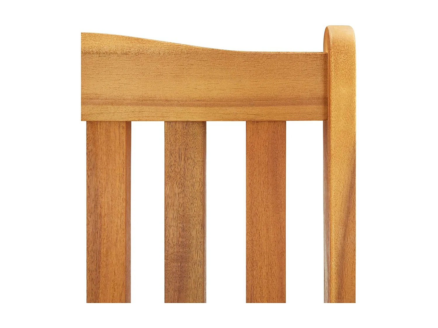 Silla mecedora con cojines madera maciza de acacia