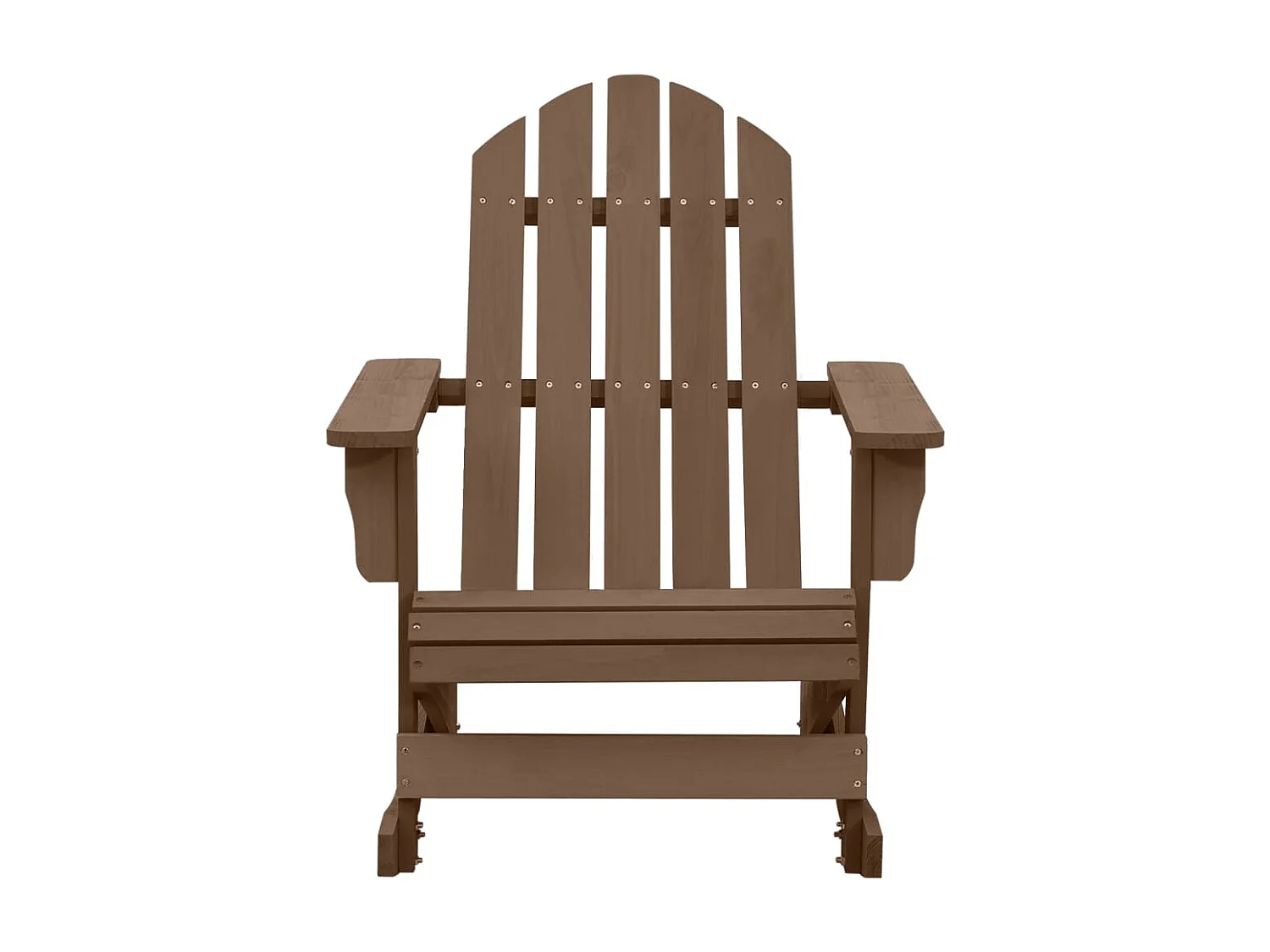 Tuinschommelstoel hout bruin