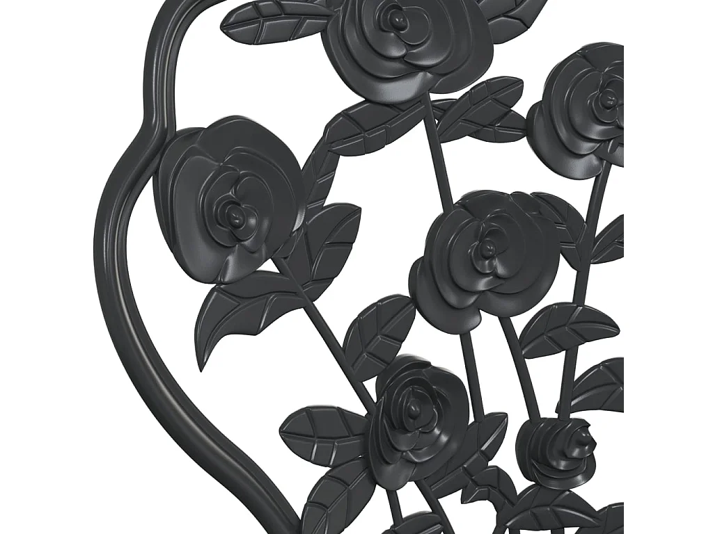 Sillas de bistró 2 unidades aluminio fundido negro