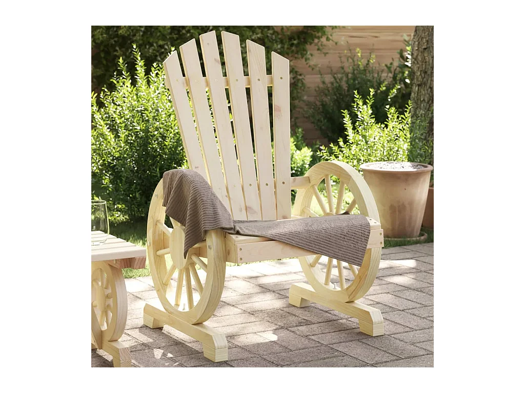 Chaise de jardin Adirondack bois de sapin massif