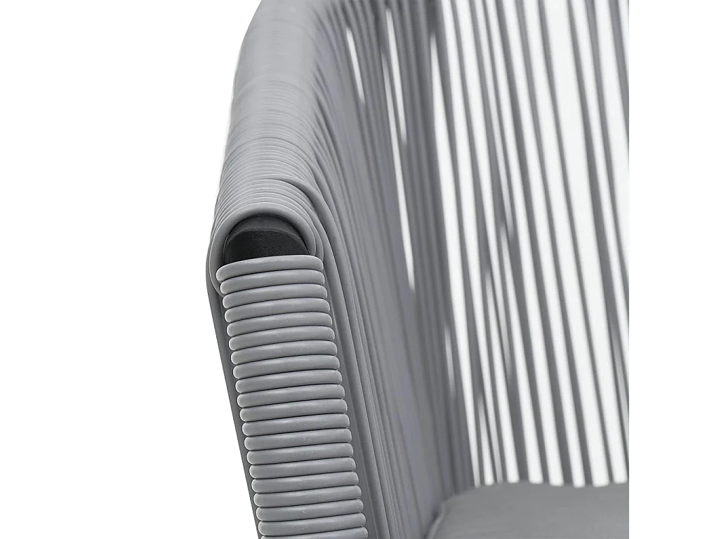 Chaises de jardin 2 pièces Anthracite Rotin PE