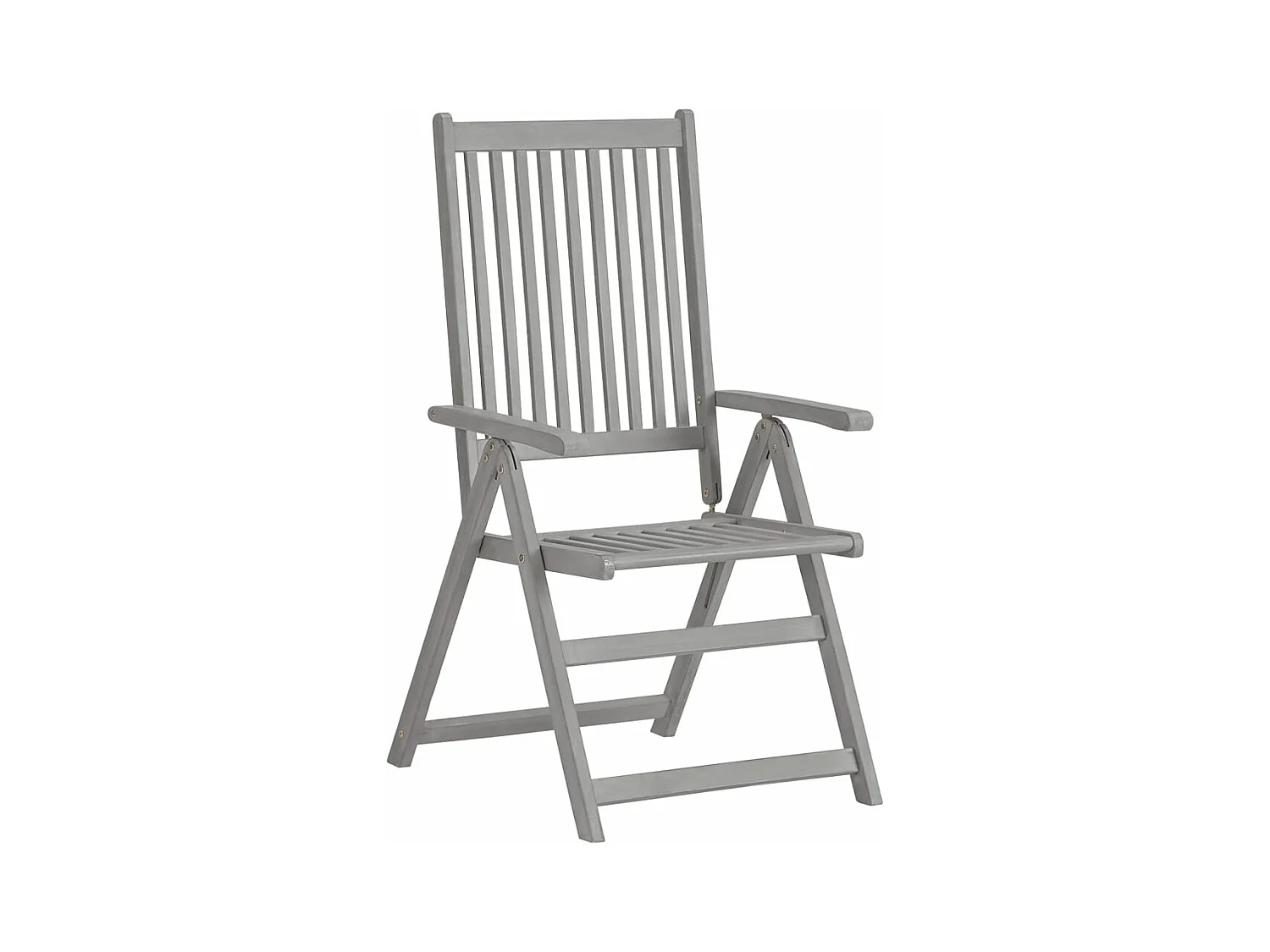 Cadeiras jardim reclináveis c/ almofadões 3 peças acácia maciça