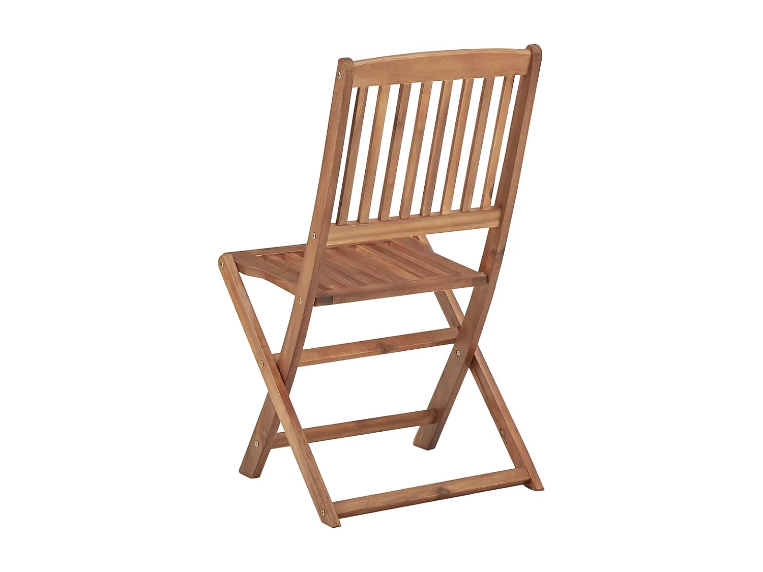 Chaises pliables de jardin 6 pièces avec coussins Bois d'acacia