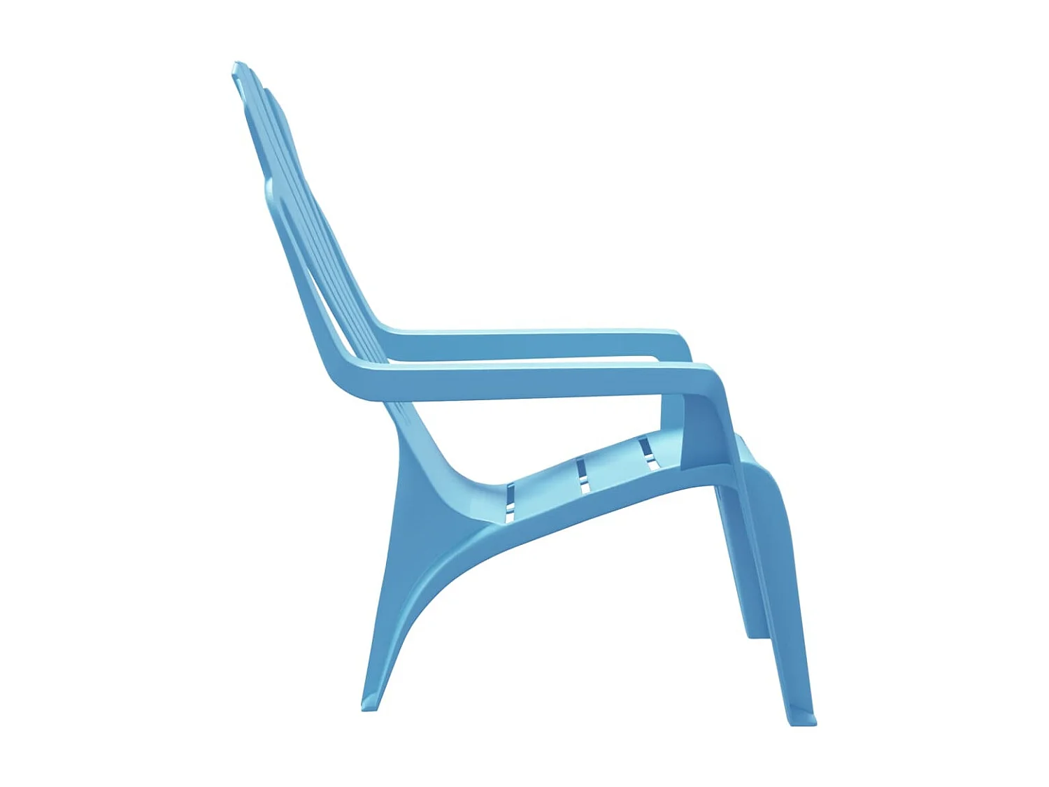 Sillas de jardín niños 2 unidades aspecto madera PP azul 37x34x44 cm