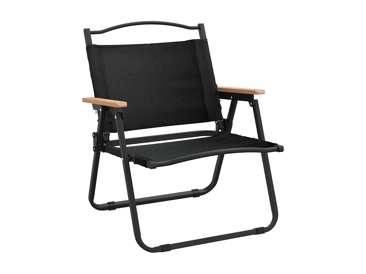 Chaises de camping 2 pièces Noir 54x43x59 cm Tissu Oxford