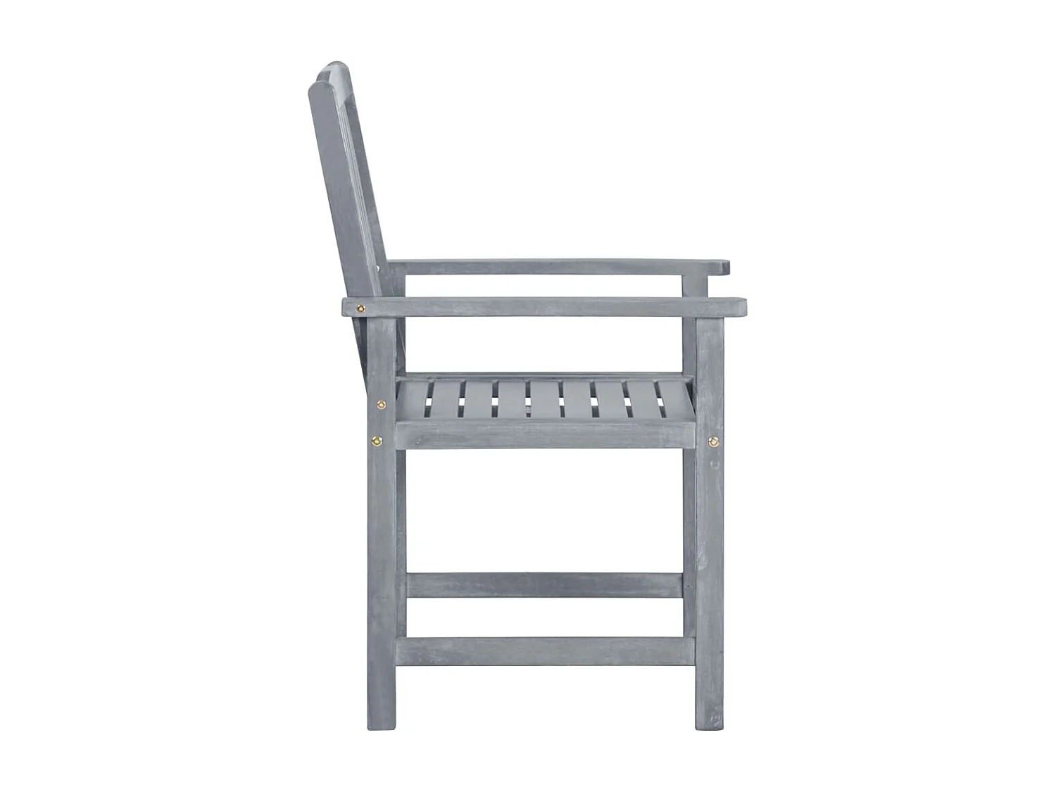 Chaises de jardin avec coussins 6 pièces Bois d'acacia massif Gris