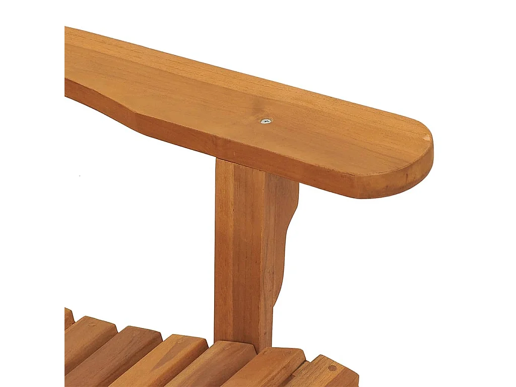 Chaises à bascule de jardin 2 pièces Adirondack bois de teck solide