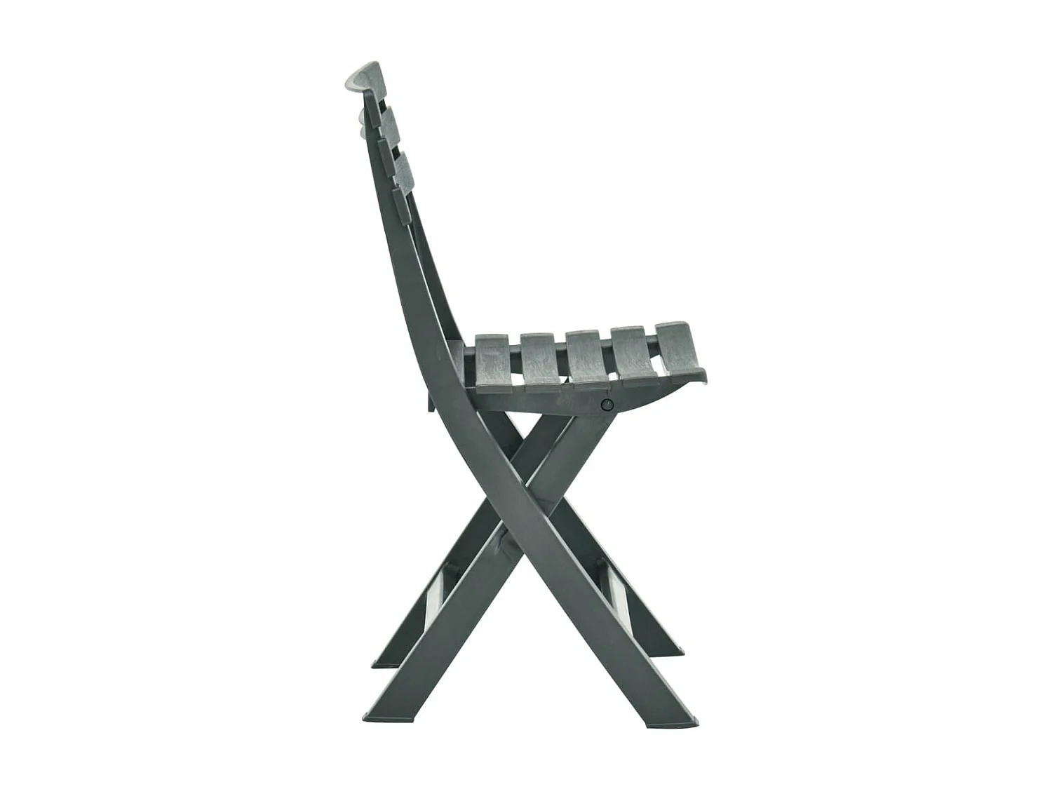 Chaises de jardin pliables 2 pièces Plastique Vert