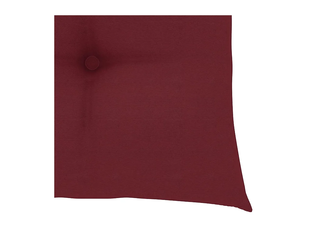 Chaises de jardin avec coussins rouge bordeaux 6 pièces Teck massif