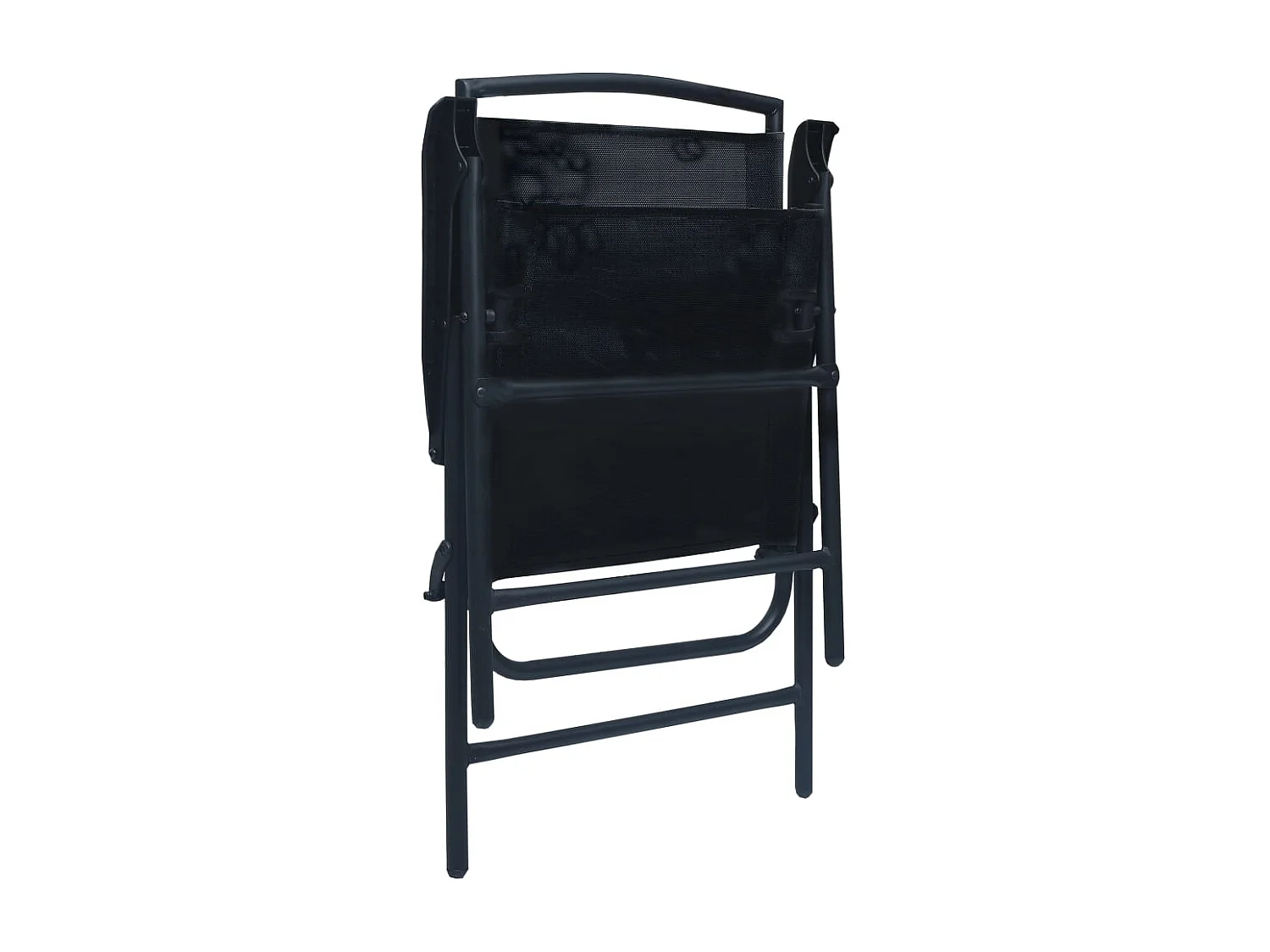 Chaises de jardin pliables 2 pièces Textilène Noir