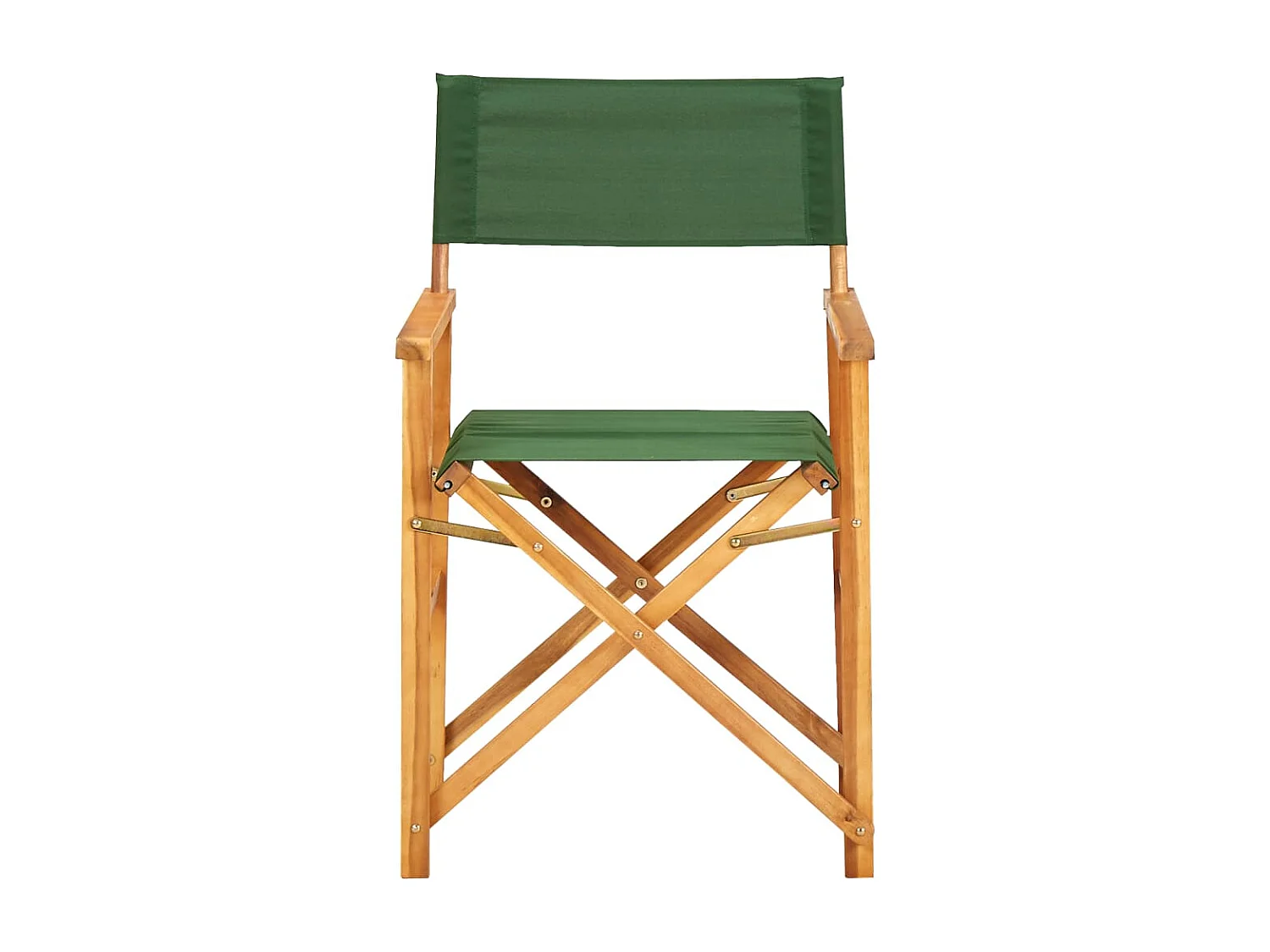 Chaise de metteur en scène Bois massif d'acacia Vert