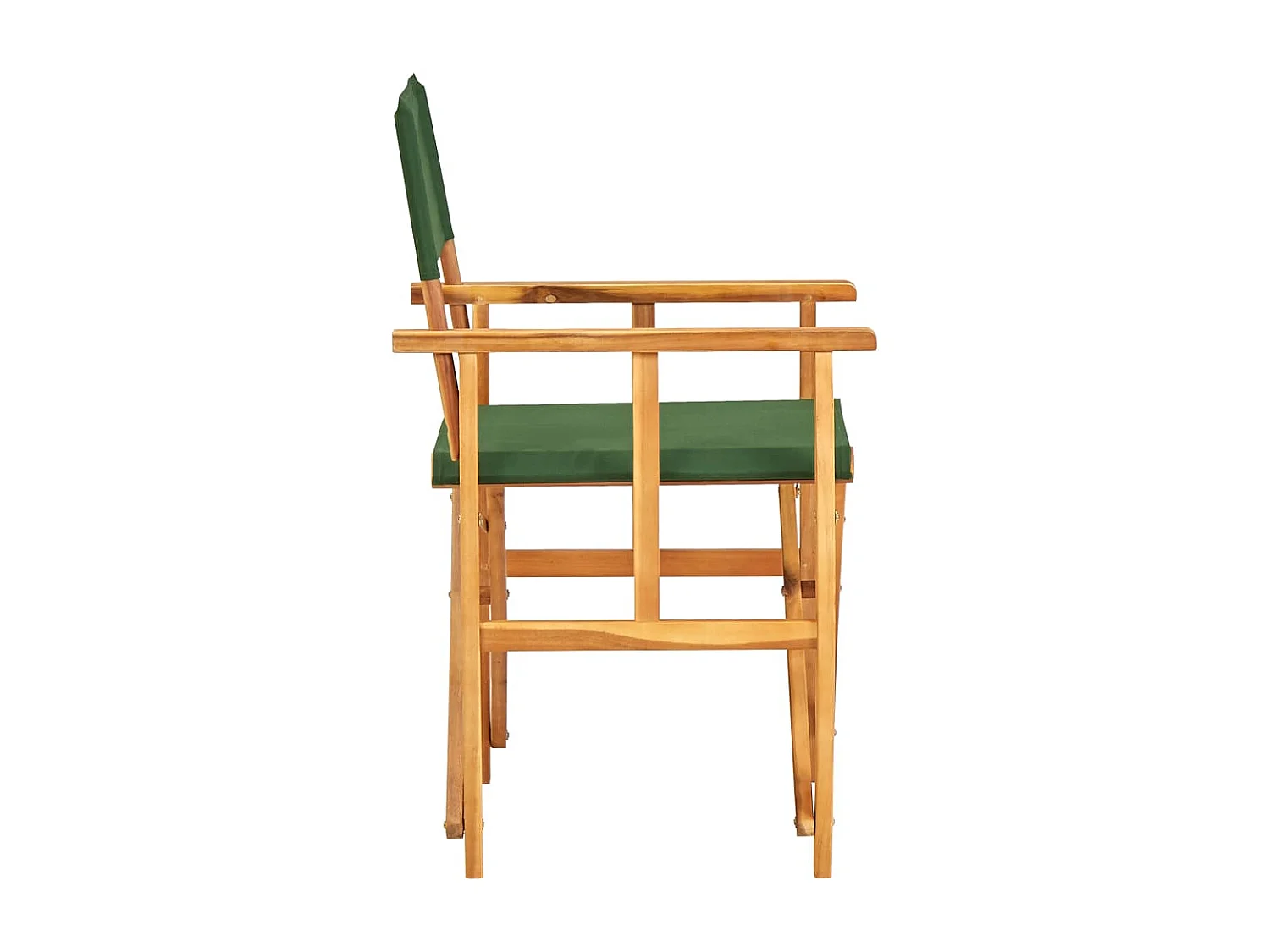 Chaise de metteur en scène Bois massif d'acacia Vert