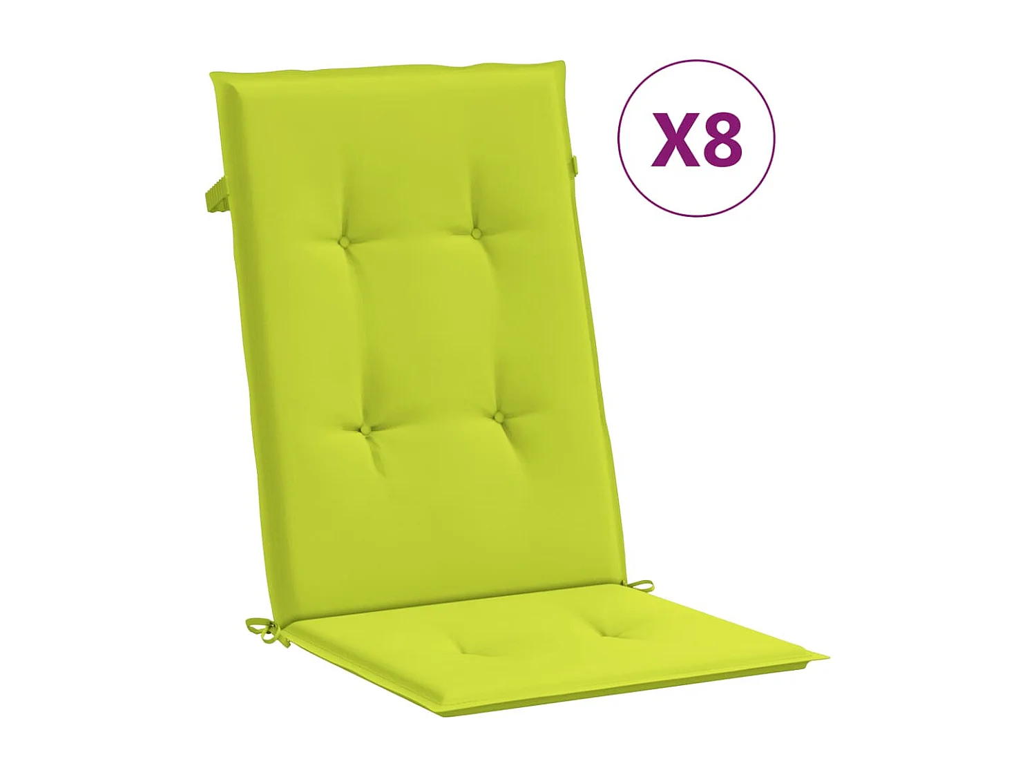 Sillas de jardín reclinables y cojines 8 unidades madera maciza teca