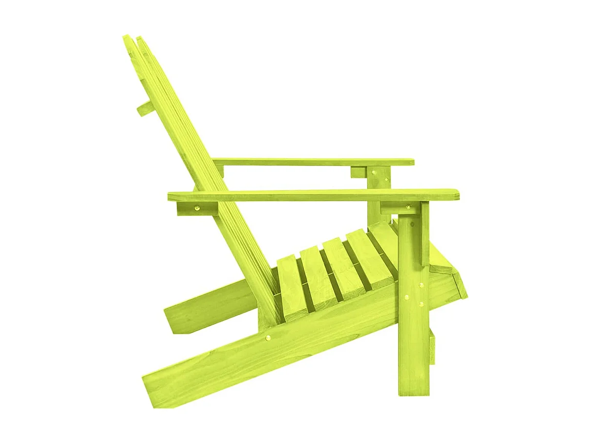 Otomana Adirondack de jardín 2 plazas madera de abeto verde