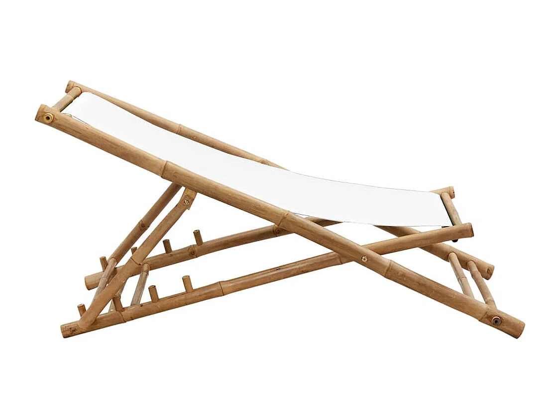 Chaise de terrasse Bambou et toile