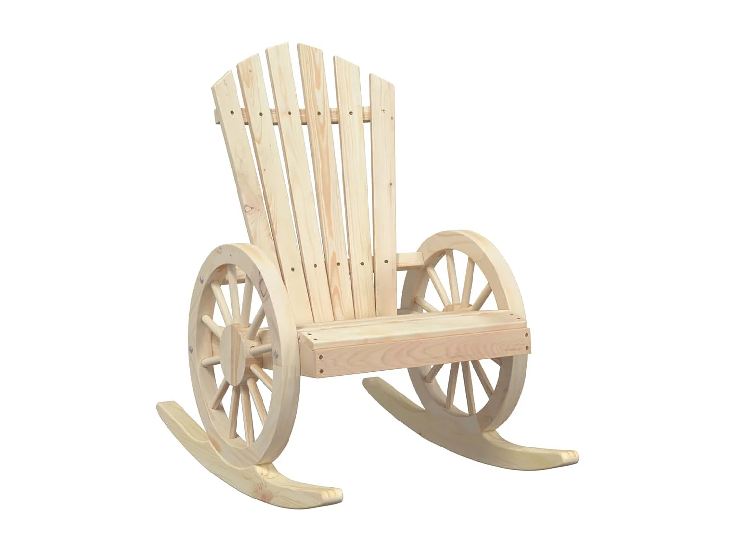 Chaise à bascule Adirondack bois de sapin massif