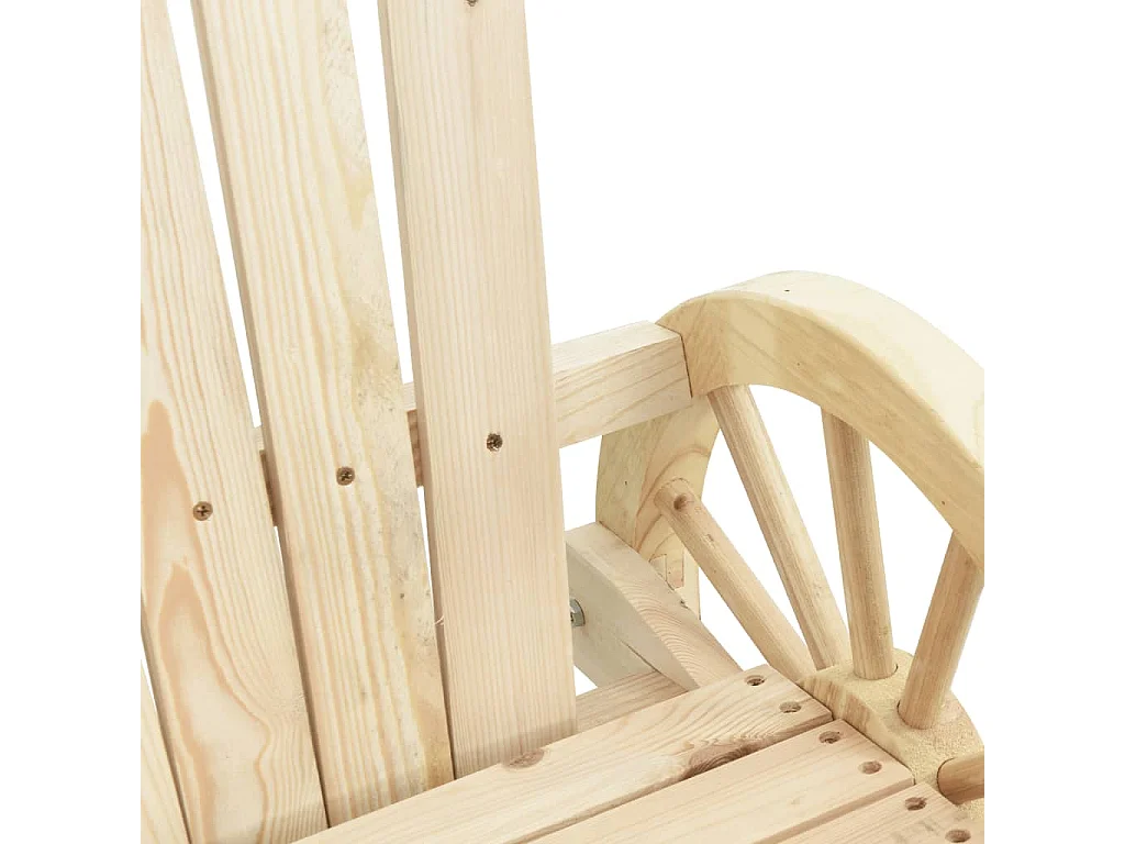 Chaise à bascule Adirondack bois de sapin massif