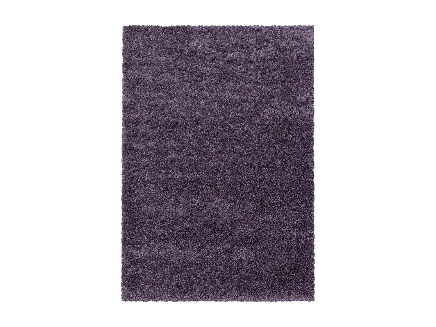 Tapis poils longs shaggy 100x200 rectangle tissé violet motif uni UNI I