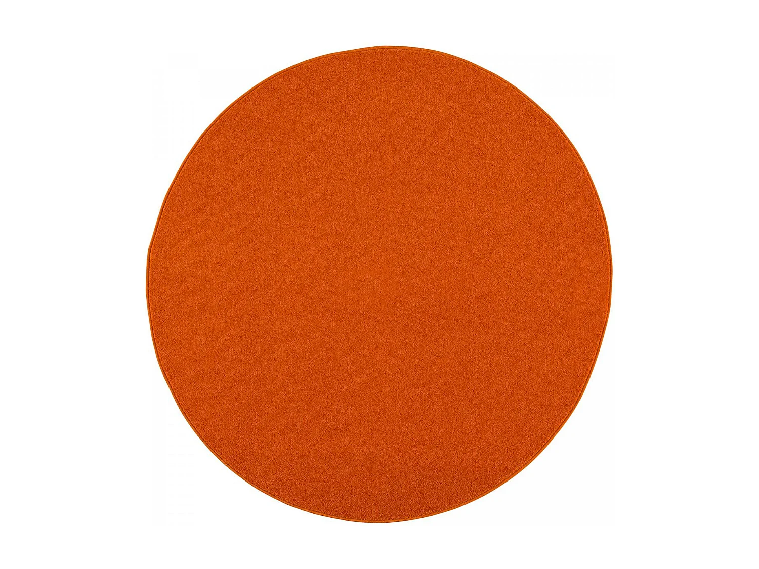 tapis chambre 120x170 tissé orange rectangle motif uni NOSSA
