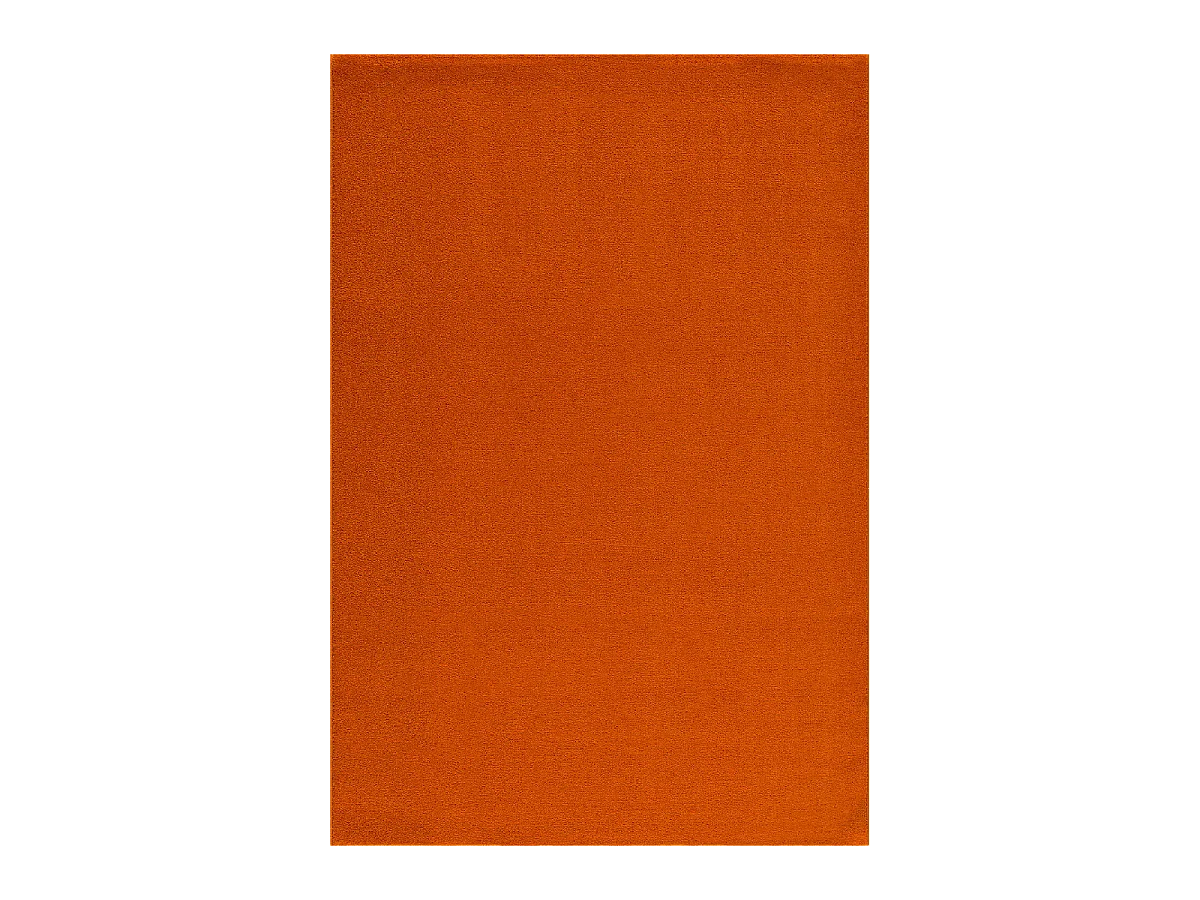 tappeto per camera da letto 120x170 tessuto rettangolare arancione motivo unito NOSSA